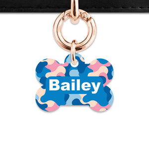 Pastel Camouflage Pet ID Tag