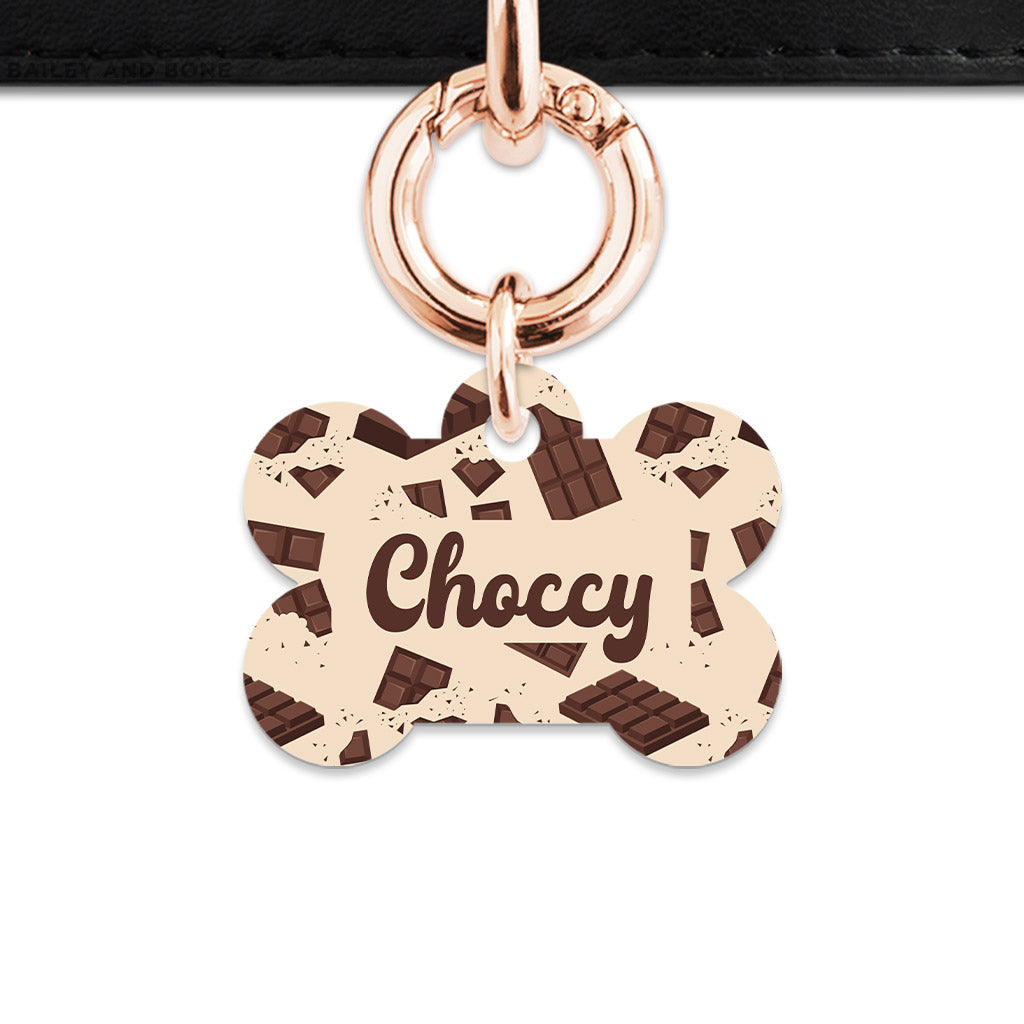 Chocolate Pattern Pet ID Tag