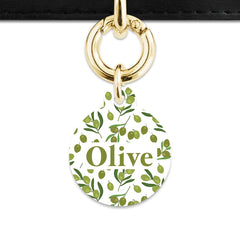 Olive Pattern Pet ID Tag