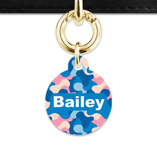 Pastel Camouflage Pet ID Tag