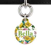 Vintage Sunflowers Pet ID Tag