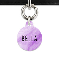 Light Purple Marble Pet ID Tag
