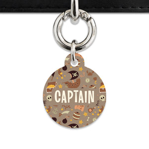 Pirates Pattern Pet ID Tag