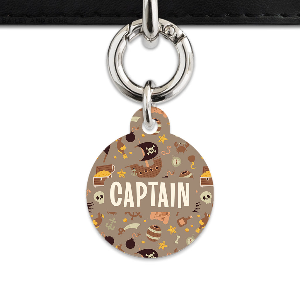 Pirates Pattern Pet ID Tag