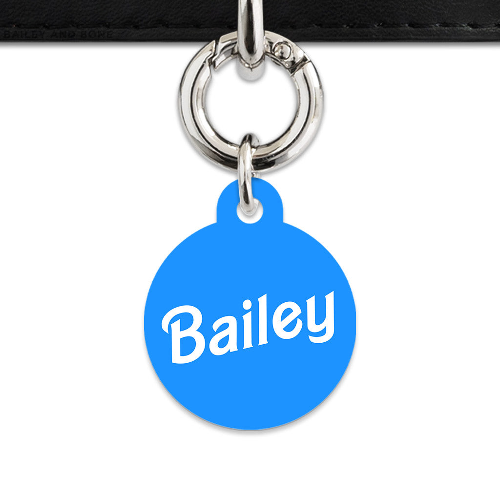 Blue Barbie Pet ID Tag