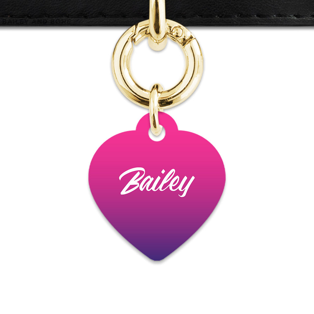 Purple Gradient Pet ID Tag