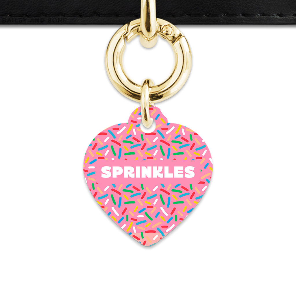 Pink Birthday Sprinkles Pet ID Tag