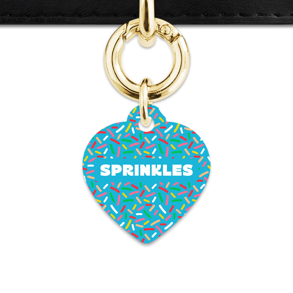 Blue Birthday Sprinkles Pet ID Tag