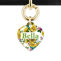 Vintage Sunflowers Pet ID Tag