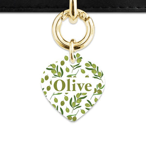 Olive Pattern Pet ID Tag