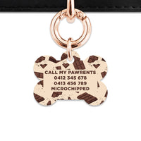 Chocolate Pattern Pet ID Tag