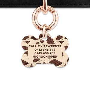 Chocolate Pattern Pet ID Tag