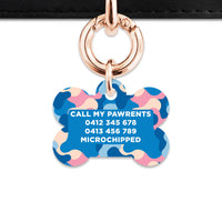Pastel Camouflage Pet ID Tag