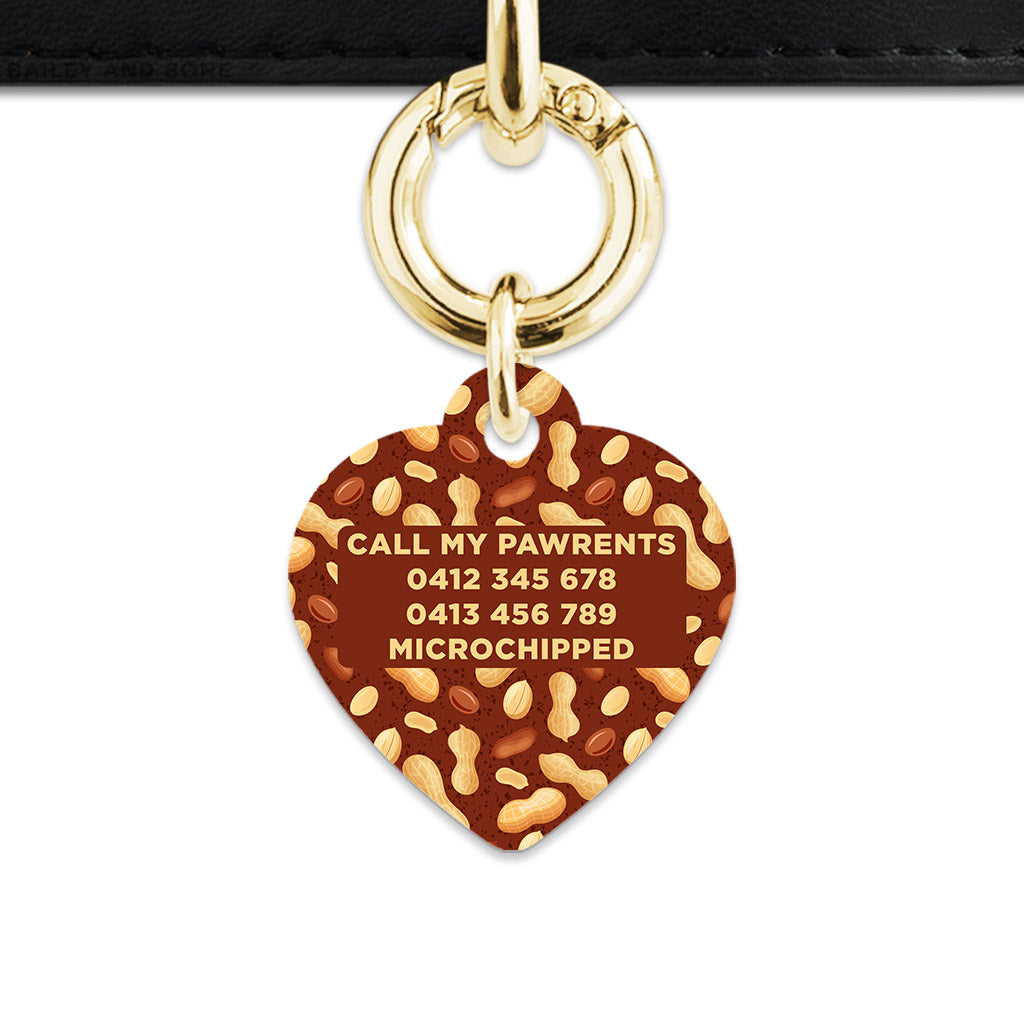 Peanut Pattern Pet ID Tag