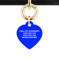 Blue Flames Pet ID Tag