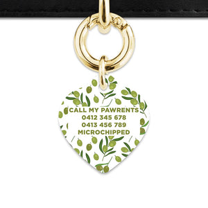 Olive Pattern Pet ID Tag
