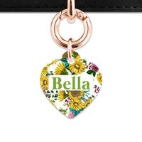 Vintage Sunflowers Pet ID Tag