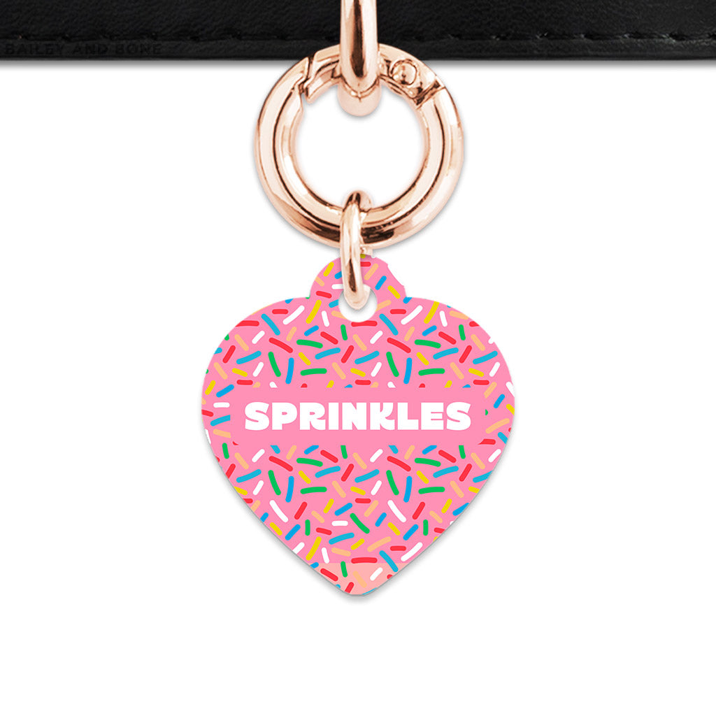 Pink Birthday Sprinkles Pet ID Tag