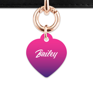 Purple Gradient Pet ID Tag