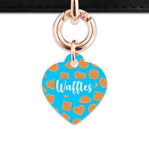 Blue Waffles Pattern Pet ID Tag