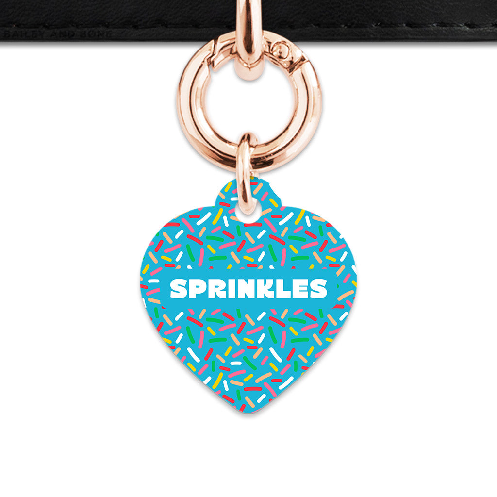 Blue Birthday Sprinkles Pet ID Tag