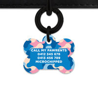 Pastel Camouflage Pet ID Tag