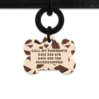Chocolate Pattern Pet ID Tag