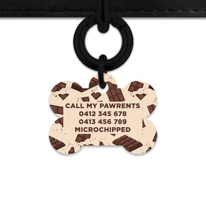 Chocolate Pattern Pet ID Tag