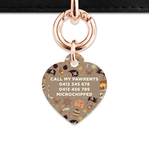 Pirates Pattern Pet ID Tag
