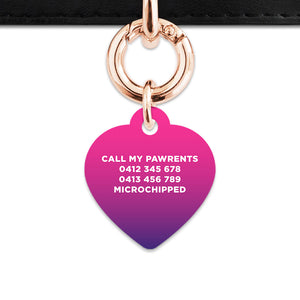 Purple Gradient Pet ID Tag