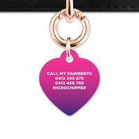 Purple Gradient Pet ID Tag