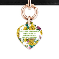 Vintage Sunflowers Pet ID Tag