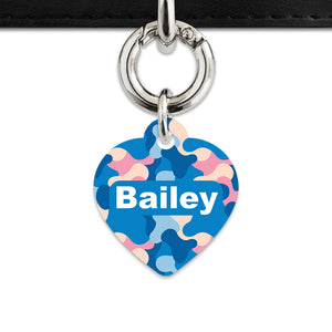 Pastel Camouflage Pet ID Tag
