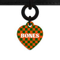 Halloween Checkers Pet ID Tag