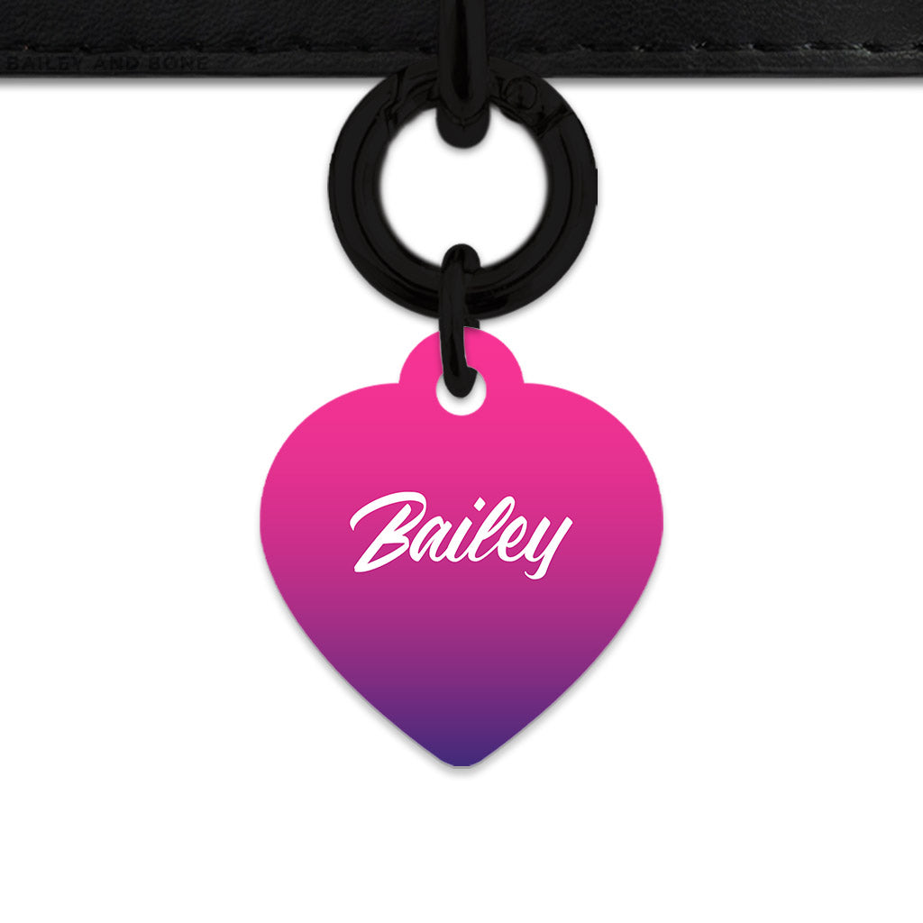 Purple Gradient Pet ID Tag