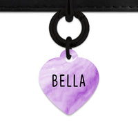 Light Purple Marble Pet ID Tag