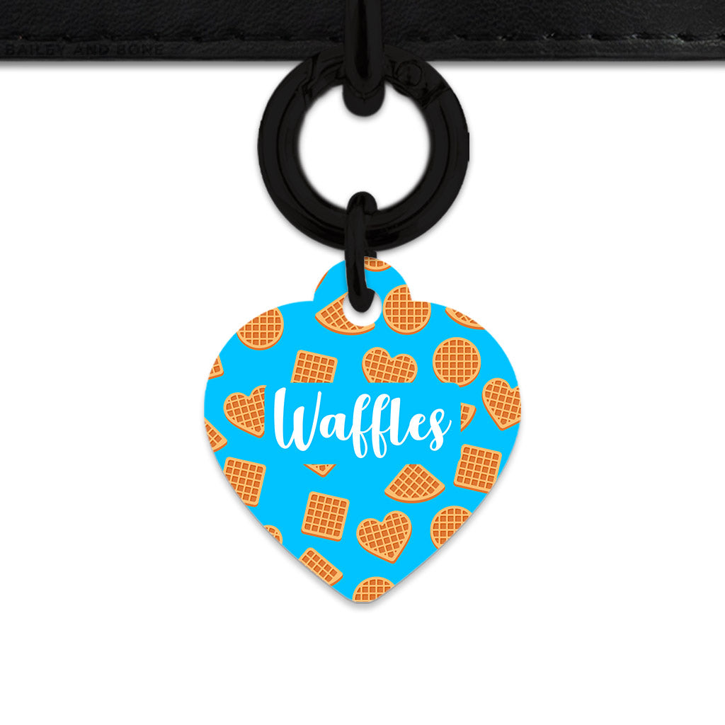 Blue Waffles Pattern Pet ID Tag