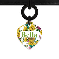 Vintage Sunflowers Pet ID Tag