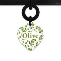 Olive Pattern Pet ID Tag