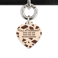 Chocolate Pattern Pet ID Tag