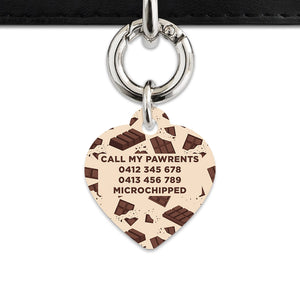 Chocolate Pattern Pet ID Tag