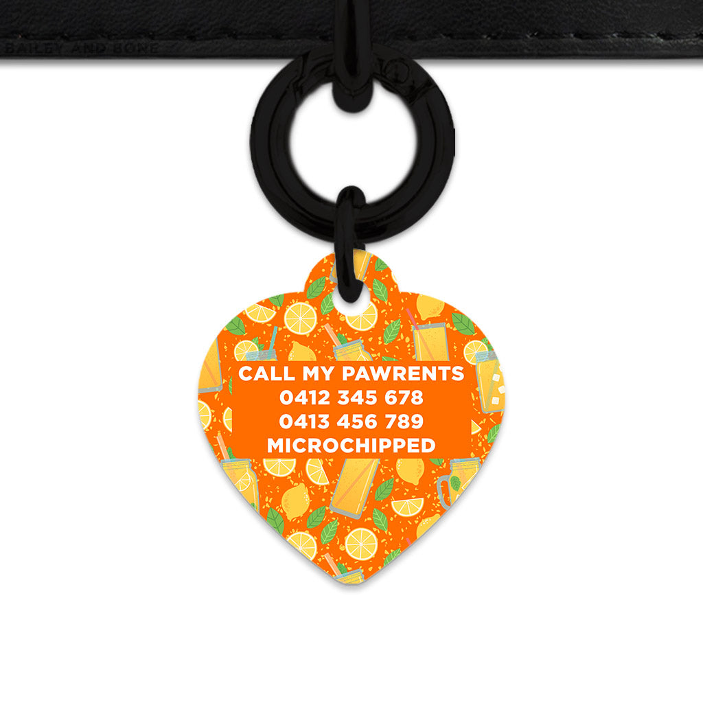 Orange Lemonade Pet ID Tag