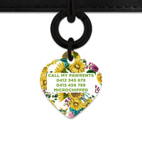 Vintage Sunflowers Pet ID Tag