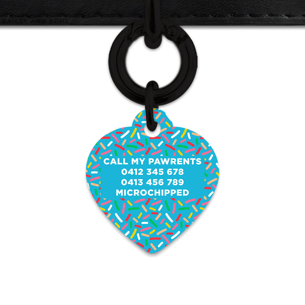 Blue Birthday Sprinkles Pet ID Tag