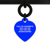 Blue Flames Pet ID Tag