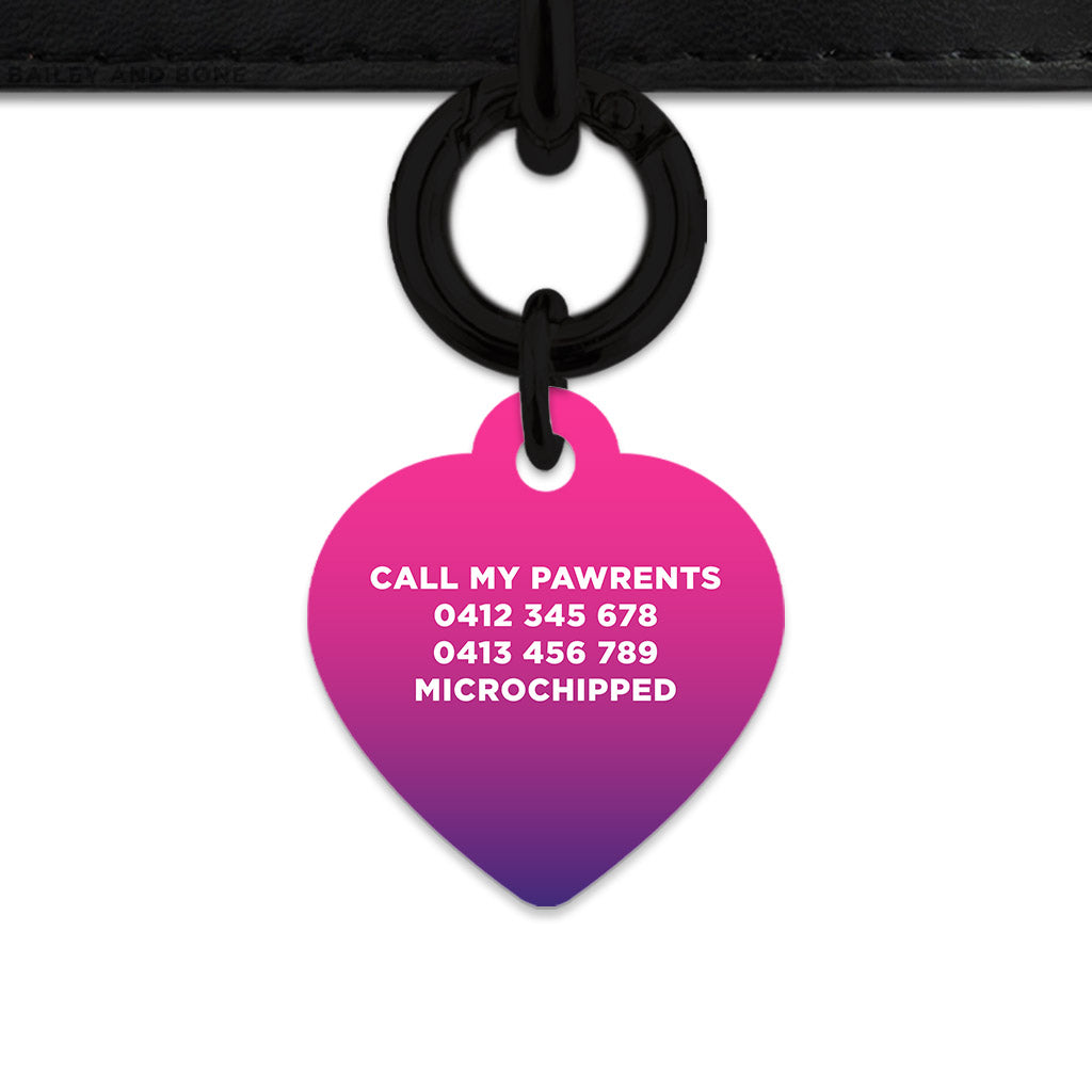 Purple Gradient Pet ID Tag