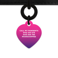 Purple Gradient Pet ID Tag