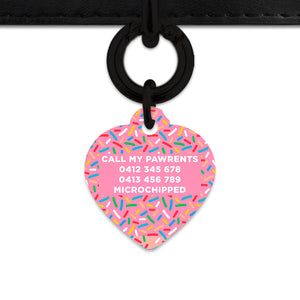 Pink Birthday Sprinkles Pet ID Tag