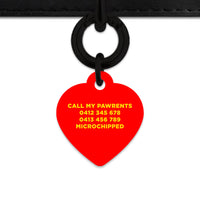 Burger Pattern Pet ID Tag