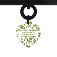 Olive Pattern Pet ID Tag